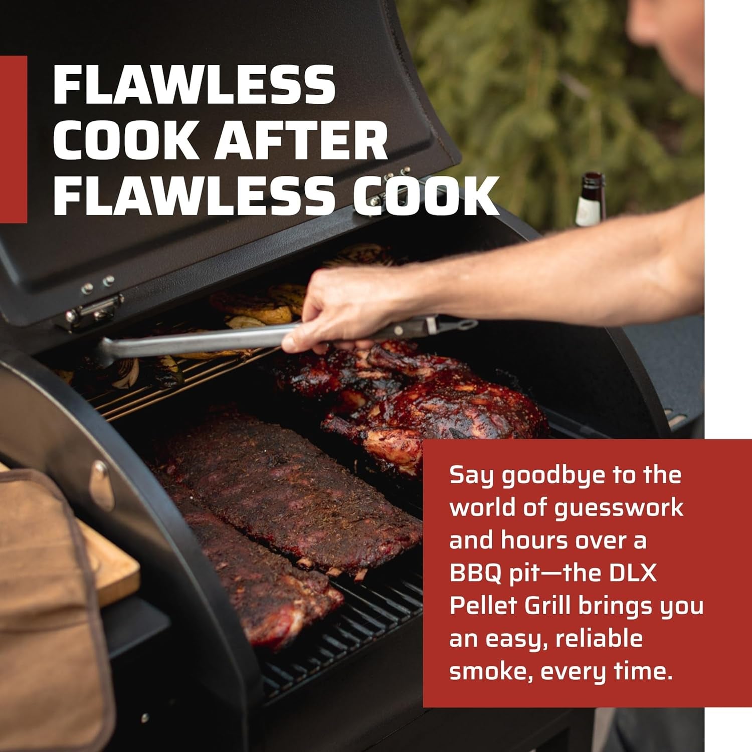 Smokepro DLX Pellet Grill W/New PID Gen 2 Digital Controller - Black