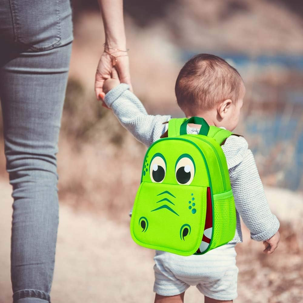 Toddler Backpack Leash, 9.5" Safety Harness Dinosaur Bag - Removable Tether